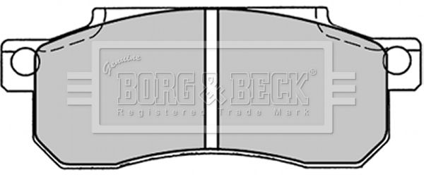 BORG & BECK stabdžių trinkelių rinkinys, diskinis stabdys BBP1207